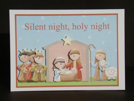 Silent Night Nativity Scene by Beverly Carmichael