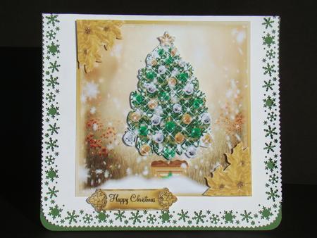 Golden Christmas Tree Topper with Matching Tag by Beverly Carmichael