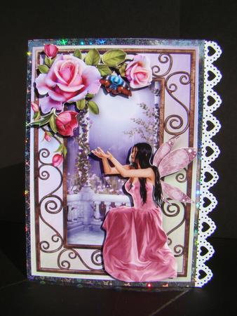 Beautiful Moonlit Rose Fairy by Beverly Carmichael