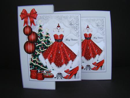 Foldback Mrs. Santa's Christmas Dress by Beverly Carmichael