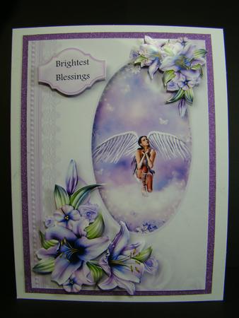 Purple Lily Angel by Beverly Carmichael