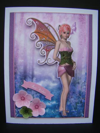 Pretty Pink Blossom Fairy A5 Mini Kit by Beverly Carmichael