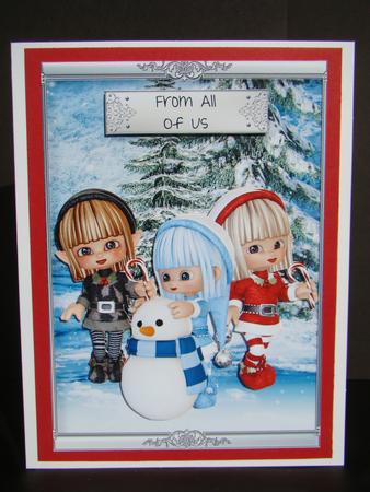 Building a Snowman at the North Pole by Beverly Carmichael