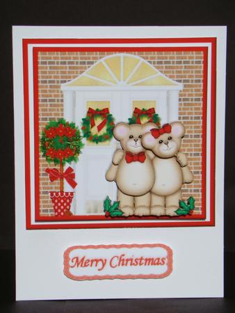 Merry Christmas Bears - to Both of You by Beverly Carmichael