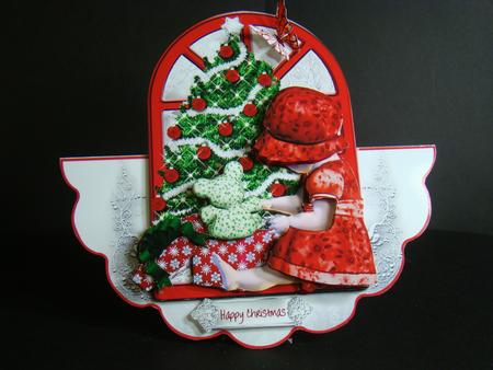 Opening the Presents Rocker Card by Beverly Carmichael