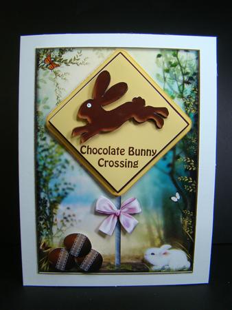 Chocolate Bunny Crossing by Beverly Carmichael