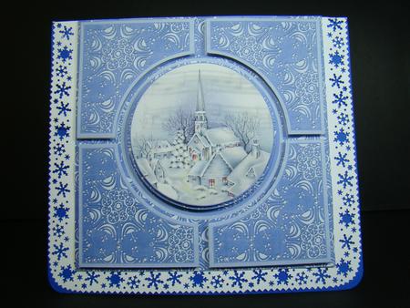 Blue Village Church Architects Quad 8in Cf Kit by Beverly Carmichael