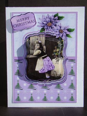 Waiting for Santa Christmas Card Front by Beverly Carmichael