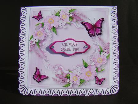 Gorgeous Floral and Butterflies by Beverly Carmichael