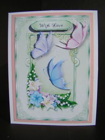 Gorgeous Butterflies & Lilies by Beverly Carmichael