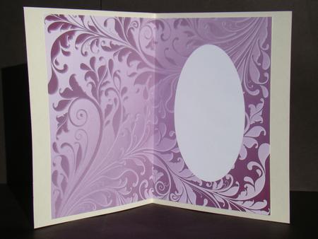 Swirly Gradient Rose Violet Insert by Beverly Carmichael