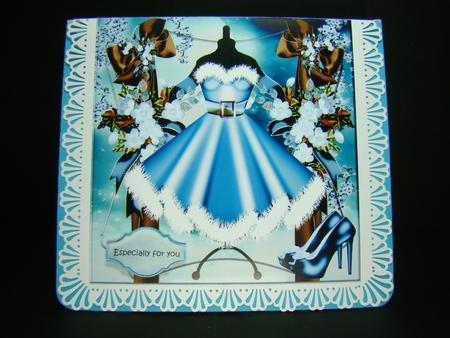 Bleu Christmas Dress Topper & Tags by Beverly Carmichael