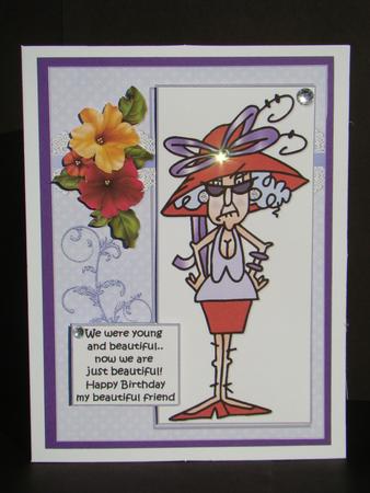 Stella Has a Beautiful Friend Quick Card by Beverly Carmichael