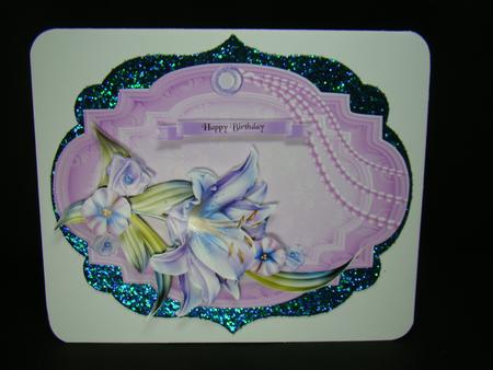 Winter Lillies Decoupage Topper by Beverly Carmichael