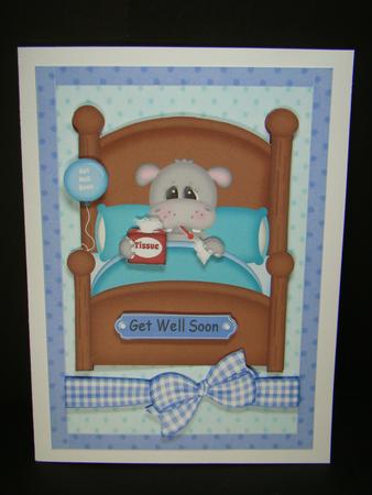 Hippo Resting in Bed by Beverly Carmichael