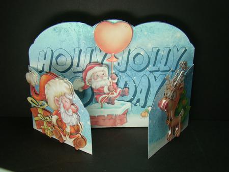 Ho Ho Ho Santa Christmas Gate Fold Kit by Beverly Carmichael