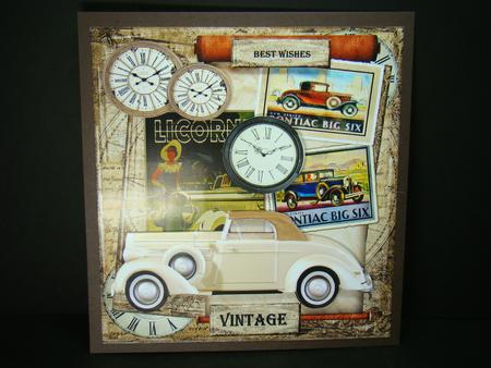 Quick Card Male Vintage Cars by Beverly Carmichael
