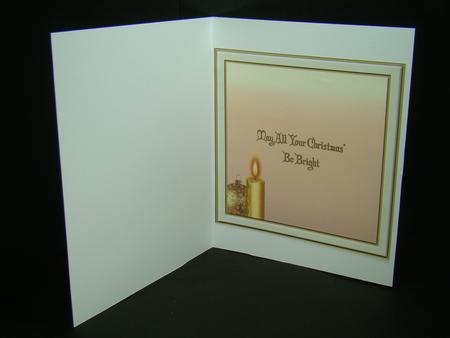 A Golden Christmas 5'' Square Insert. by Beverly Carmichael