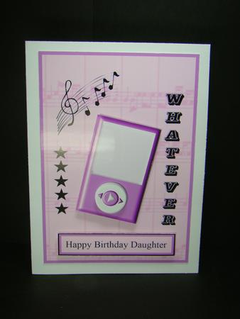Whatever - Ipod Teen Card Front with Decoupage by Beverly Carmichael