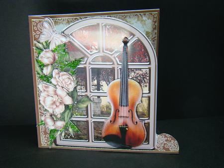 The Violin Over the Edge Card Kit by Beverly Carmichael