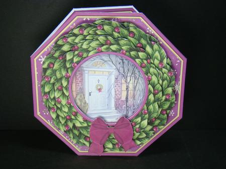 Christmas Wreath Builder Vintage Door Decoupage Mini Kit by Beverly Carmichael