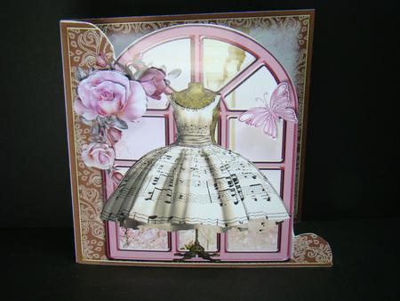 The Music Dress Over the Edge Card Kit by Beverly Carmichael