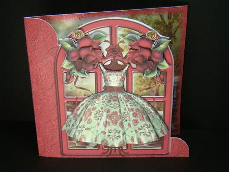 The Beautiful Silk Dress Over the Edge Card by Beverly Carmichael