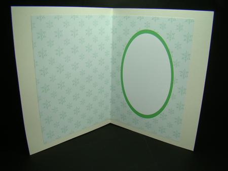 Green on Green A5 Snowflake Insert by Beverly Carmichael