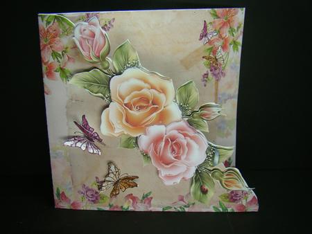 Rosy Glow Over the Edge Card Front Kit by Beverly Carmichael