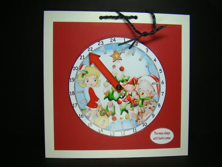 Advent Countdown Clock 3 by Beverly Carmichael