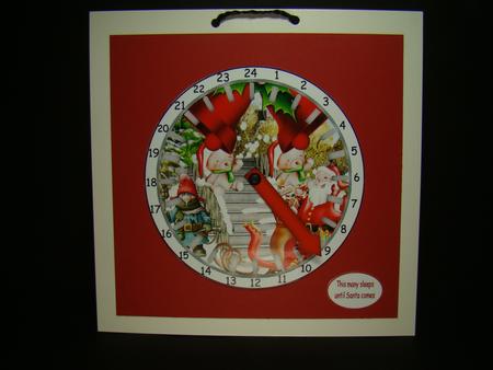 Advent Countdown Clock 5 by Beverly Carmichael