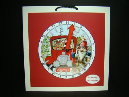 Advent Clock Countdown 20 by Beverly Carmichael