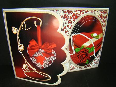 Valentine Romance 5x7 Side Fold Mini Kit by Beverly Carmichael