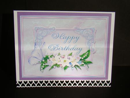 2 A5 Toppers in Green & Lilac by Beverly Carmichael