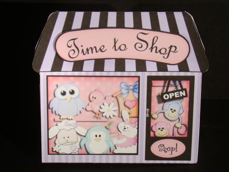 3D Little Pampered Pets Shop Gift Card Holder by Beverly Carmichael