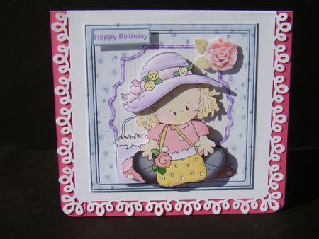Shopping Suzy Card and Decoupage by Beverly Carmichael