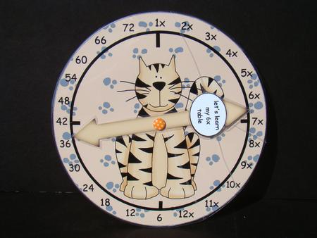 6x Table Tiger Clock by Beverly Carmichael
