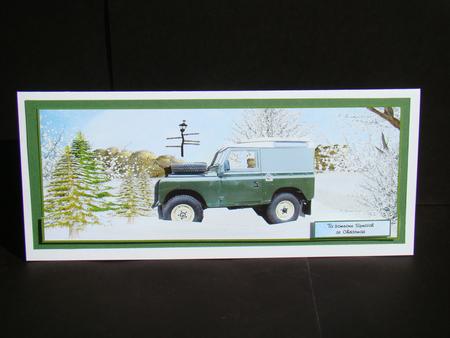 Landrover 1 Without Santa by Beverly Carmichael