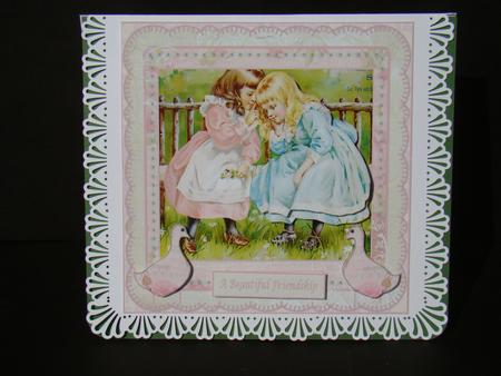 Birthday Wishes 7' Square Card Front by Beverly Carmichael
