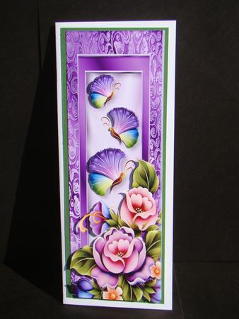 Large Dl Enchanted Flowers & Butterflies by Beverly Carmichael