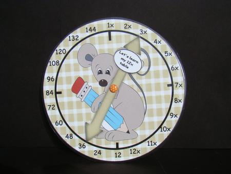 12x Table Mouse Clock by Beverly Carmichael
