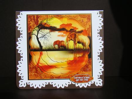 Out of Africa Elephant Birthday Mini Kit by Beverly Carmichael