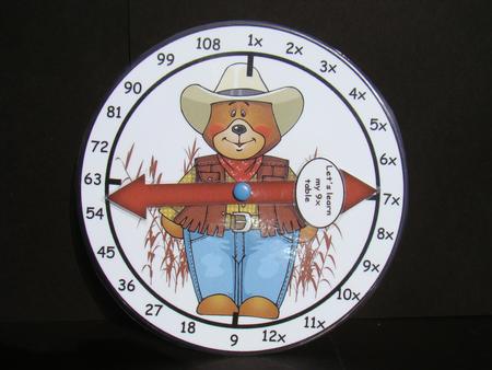 9x Table Cowboy Clock by Beverly Carmichael