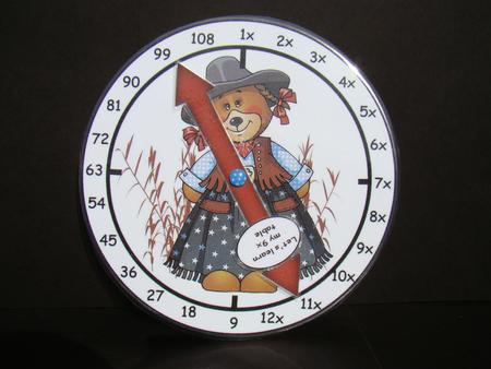 9x Table Cowgirl Clock by Beverly Carmichael