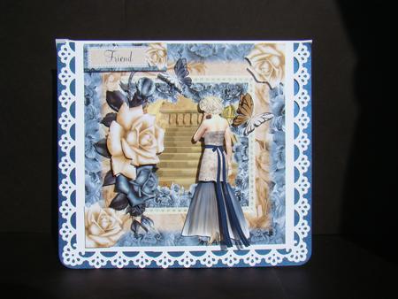 The Stairway Card Front and Decoupage Kit by Beverly Carmichael