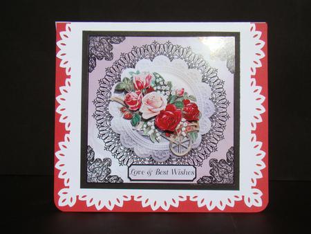 Vintage Roses & Black Lace by Beverly Carmichael