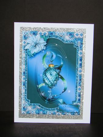 Christmas Glitter - Teal by Beverly Carmichael