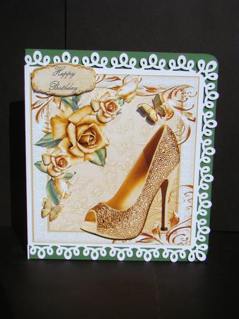 Beautiful Bronze Roses & Shoe by Beverly Carmichael