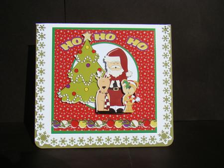 Santa and Friends 6x6 Card by Beverly Carmichael