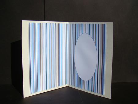 Stripes Blue Insert by Beverly Carmichael
